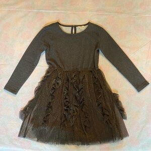 J. Crew Charcoal Kids Dress with Sparkle